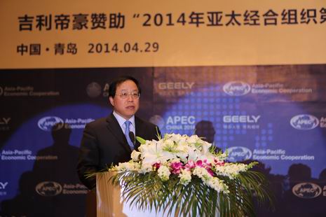 青岛市筹备委员会副主任兼秘书长、青岛市副市长刘明君先生交车仪式现场致辞